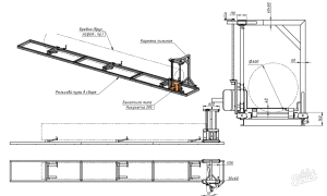 Чертеж пилорамы из бензопилы