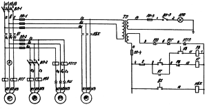 Электрическая схема станка