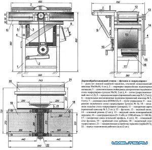 чертеж самодельного фуганочно-циркулярного станка